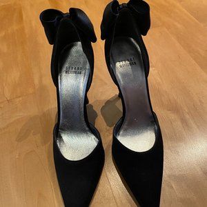 Stuart Weitzman Black Bow Heel